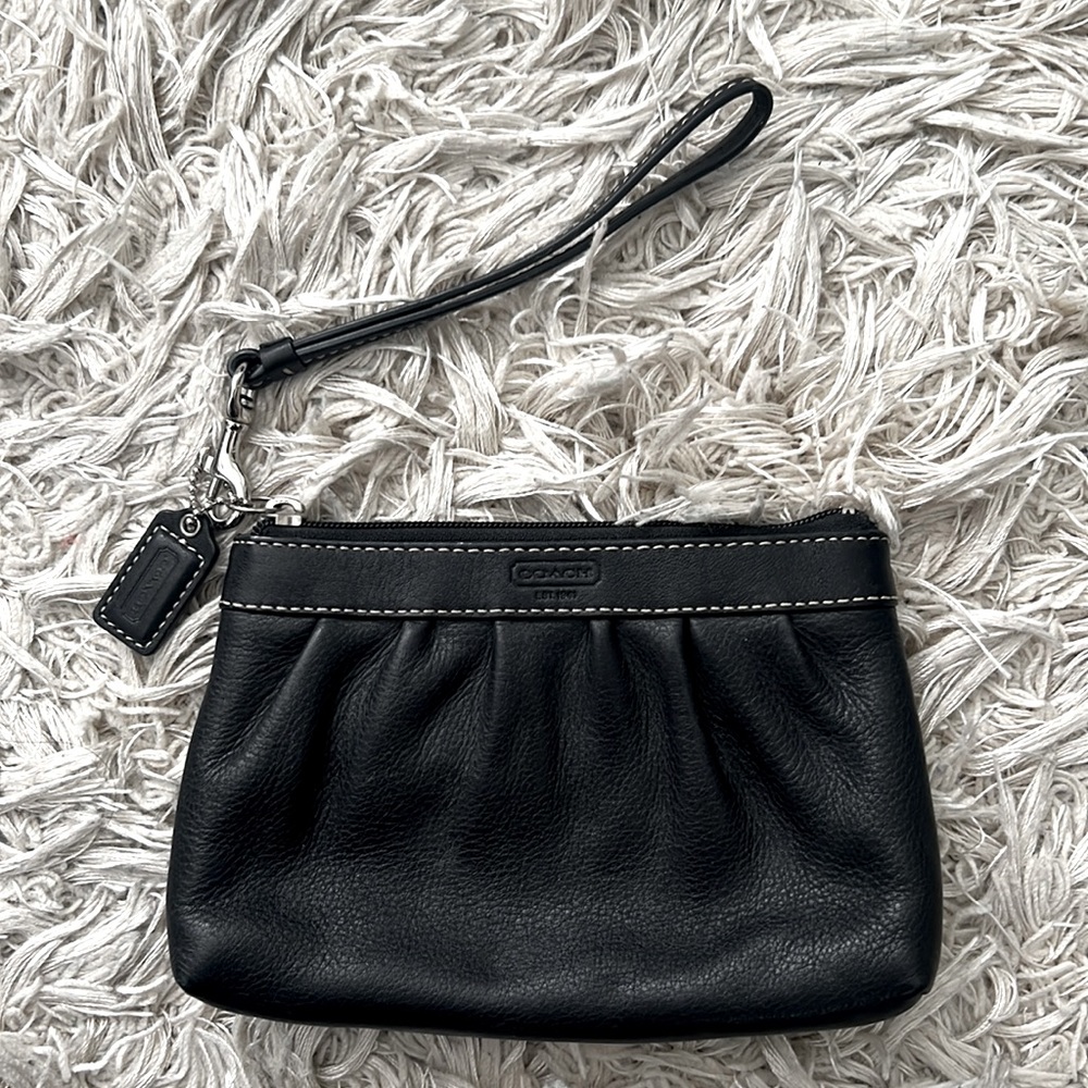 Coach Black Wristlet Purse